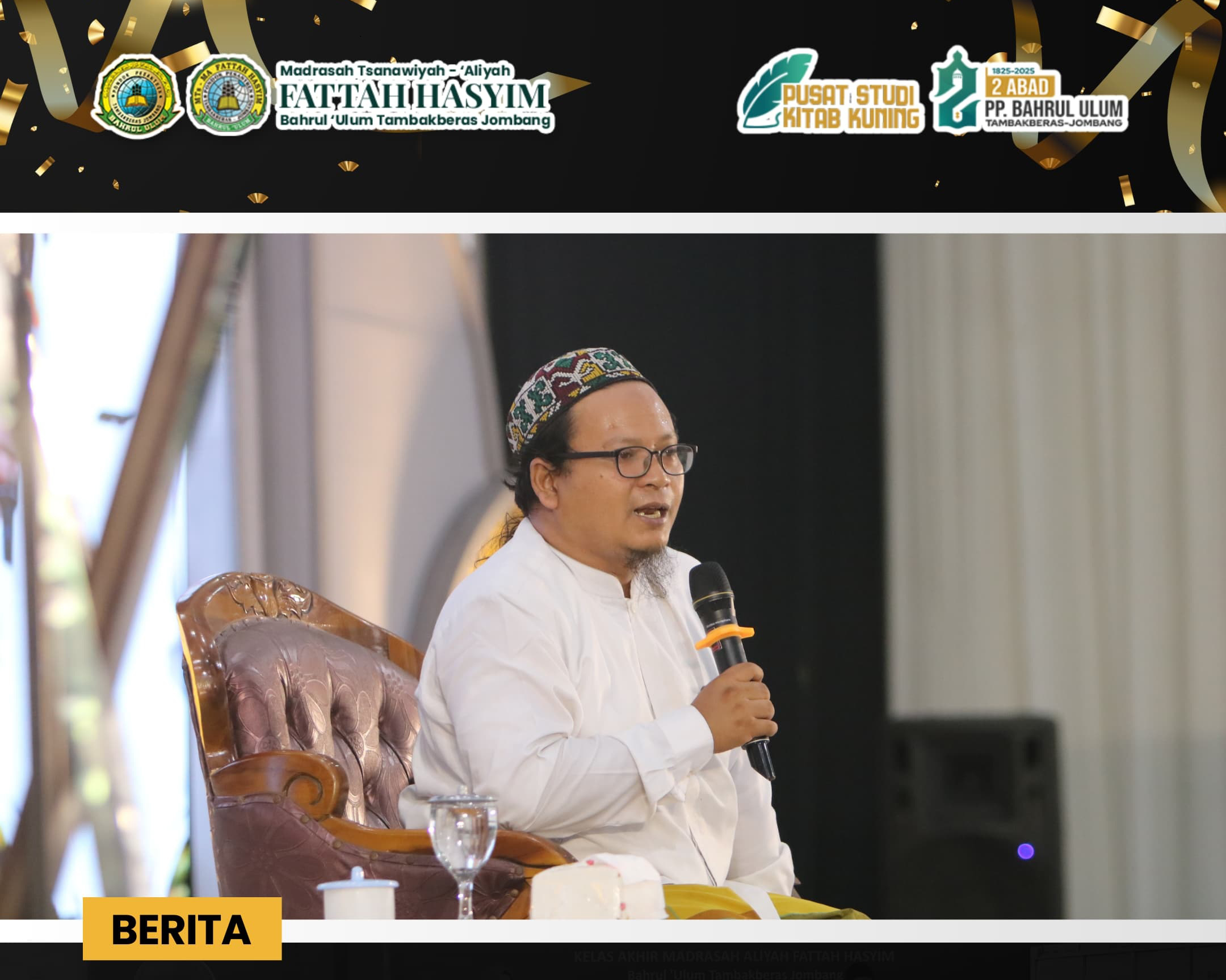 Kiai Rijal Mumazziq Bekali Wisudawan Madrasah Fattah Hasyim dengan Empat Kunci Sukses