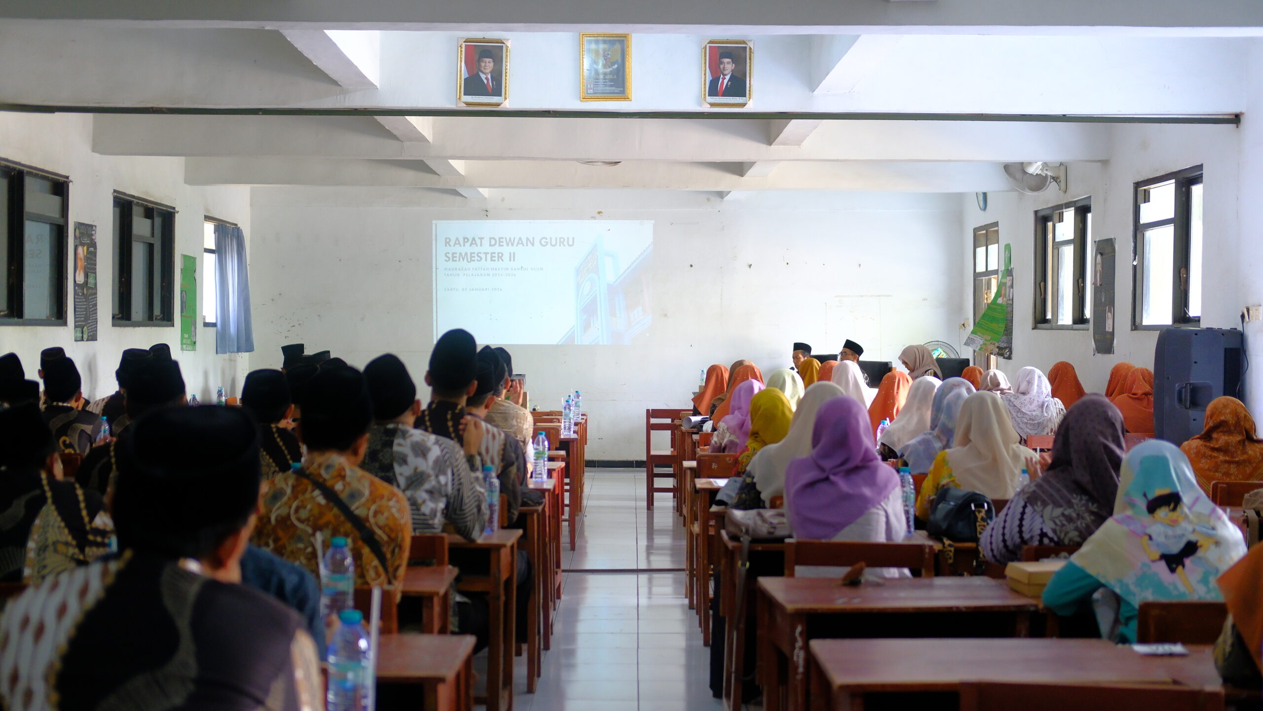 Kawal KBM Semester II, MTs-MA Fattah Hasyim Tekankan Kedisiplinan Guru