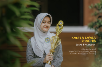 Prestasi Gemilang! Kanita Sayra Shachib Juara 1 Kaligrafi Olimpiade PAI 2025